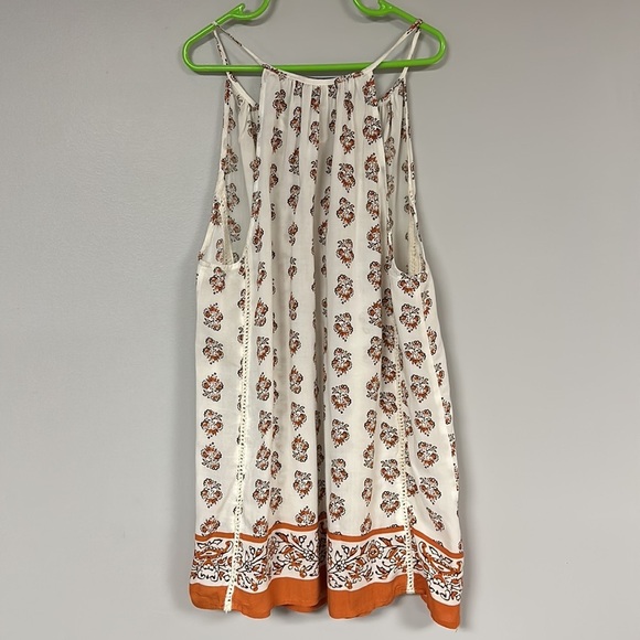 Ava Christine Women’s Paisley Print Sleeveless Halter V Neck Top, XS - Picture 3 of 10